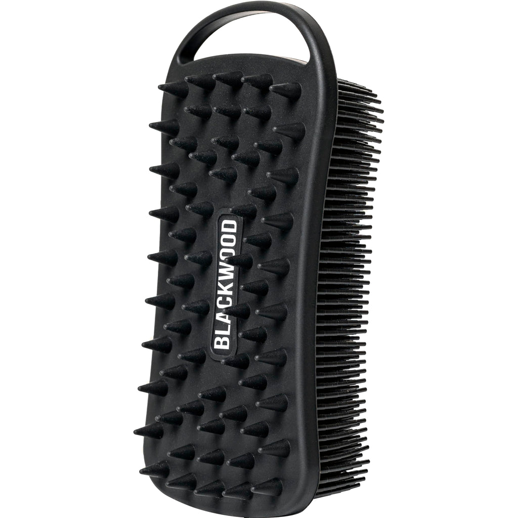 Blackwood For Men Double Duty Beard & Body Scrubber - Dual-Sided Silicone Shower Brush