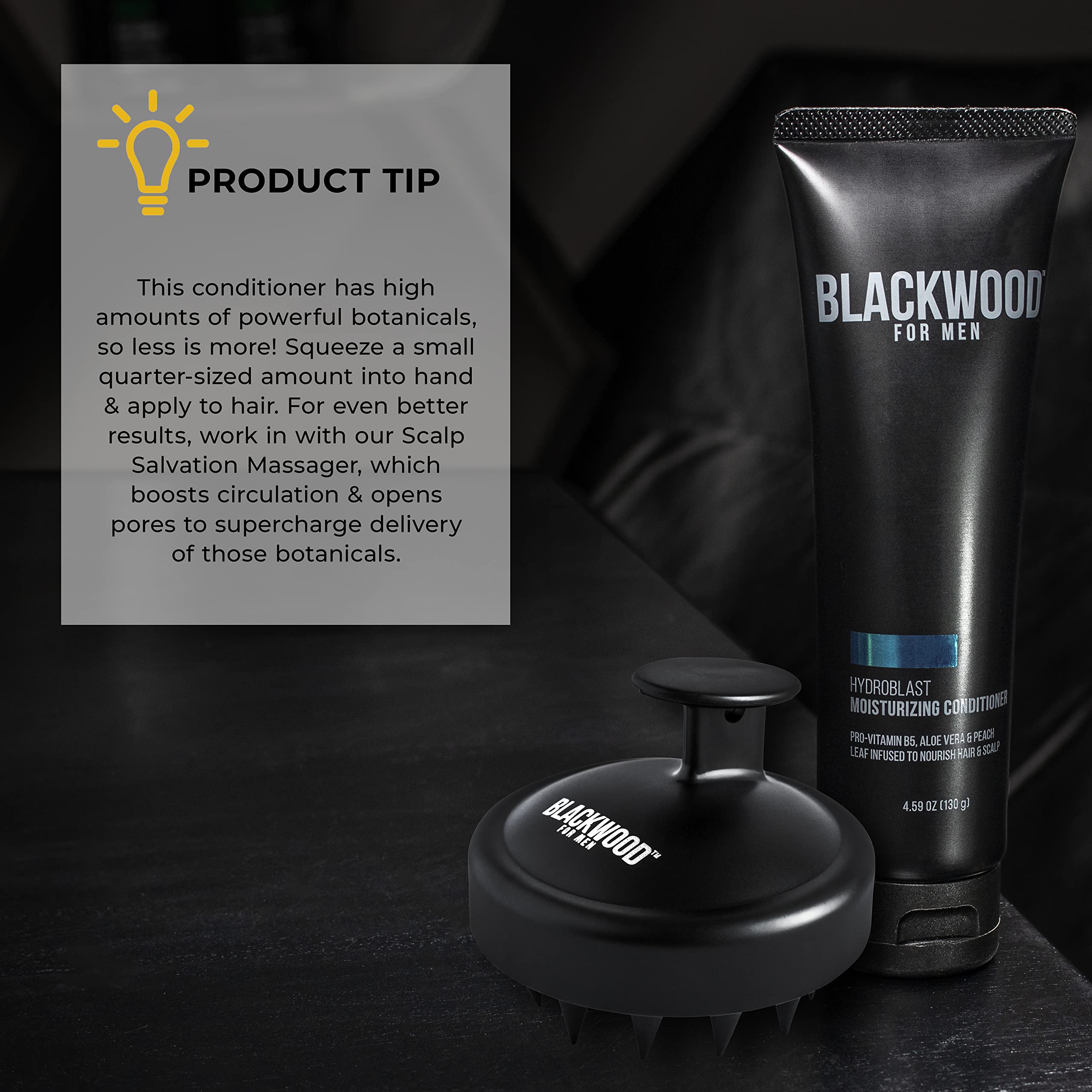 Blackwood For Men HydroBlast Moisturizing Conditioner | Deep Hydration for Damaged & Dry Hair