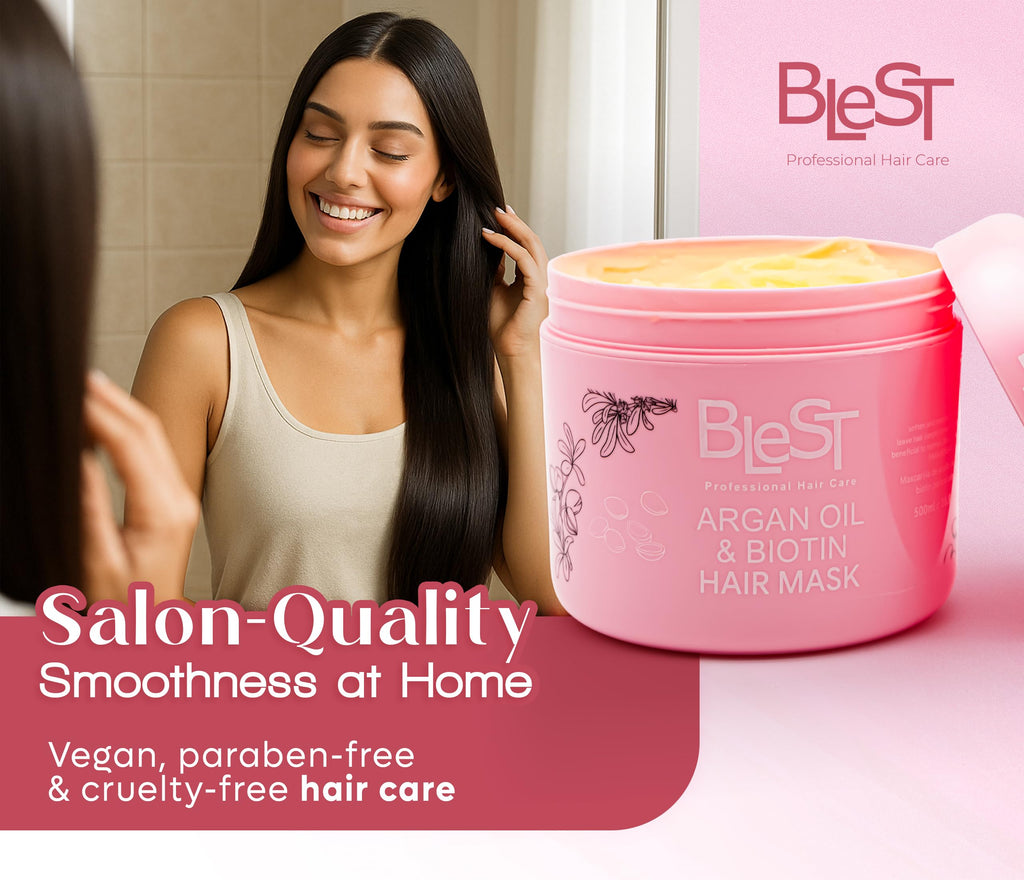 BLEST PROFESSIONAL HAIR CARE MASK – Deep Repair for Dry, Damaged or Frizzy Hair, 500 ml