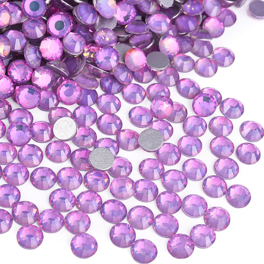 Blinginbox Lavender Crystal Rhinestones – 2.7-2.9mm SS10, 1440pc Flatback Gems for Crafts