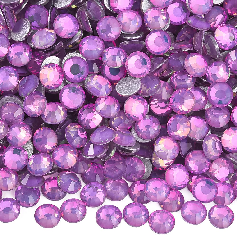 Blinginbox Lavender Crystal Rhinestones – 2.7-2.9mm SS10, 1440pc Flatback Gems for Crafts
