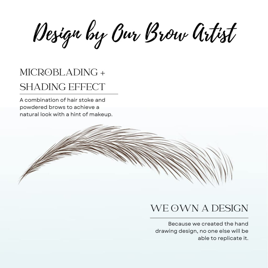 Bliss and Beyond USA | 2 Sheets Natural-Looking Eyebrow Tattoo Stickers – Waterproof, Long-Lasting (Dark Brown, 24 Pairs)