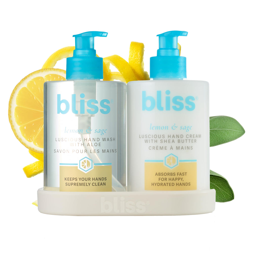 Bliss Lemon & Sage Happy Hands Duo – Hydrating Hand Wash & Nourishing Hand Cream