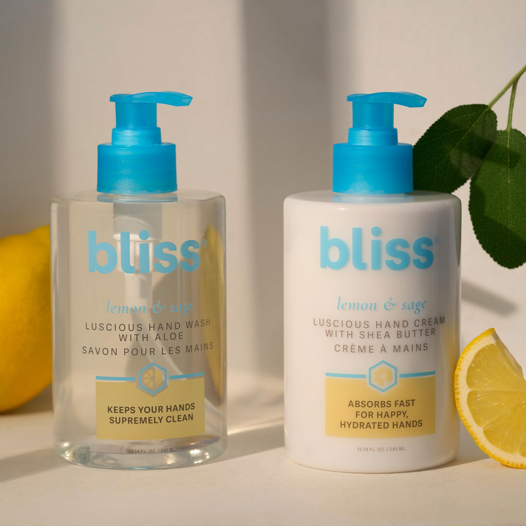 Bliss Lemon & Sage Happy Hands Duo – Hydrating Hand Wash & Nourishing Hand Cream