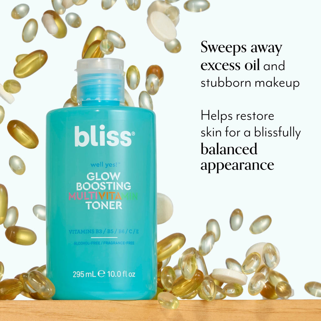 Bliss Well Yes Hydrating Toner with Vitamins B3, B5, B6, C & E – Alcohol-Free