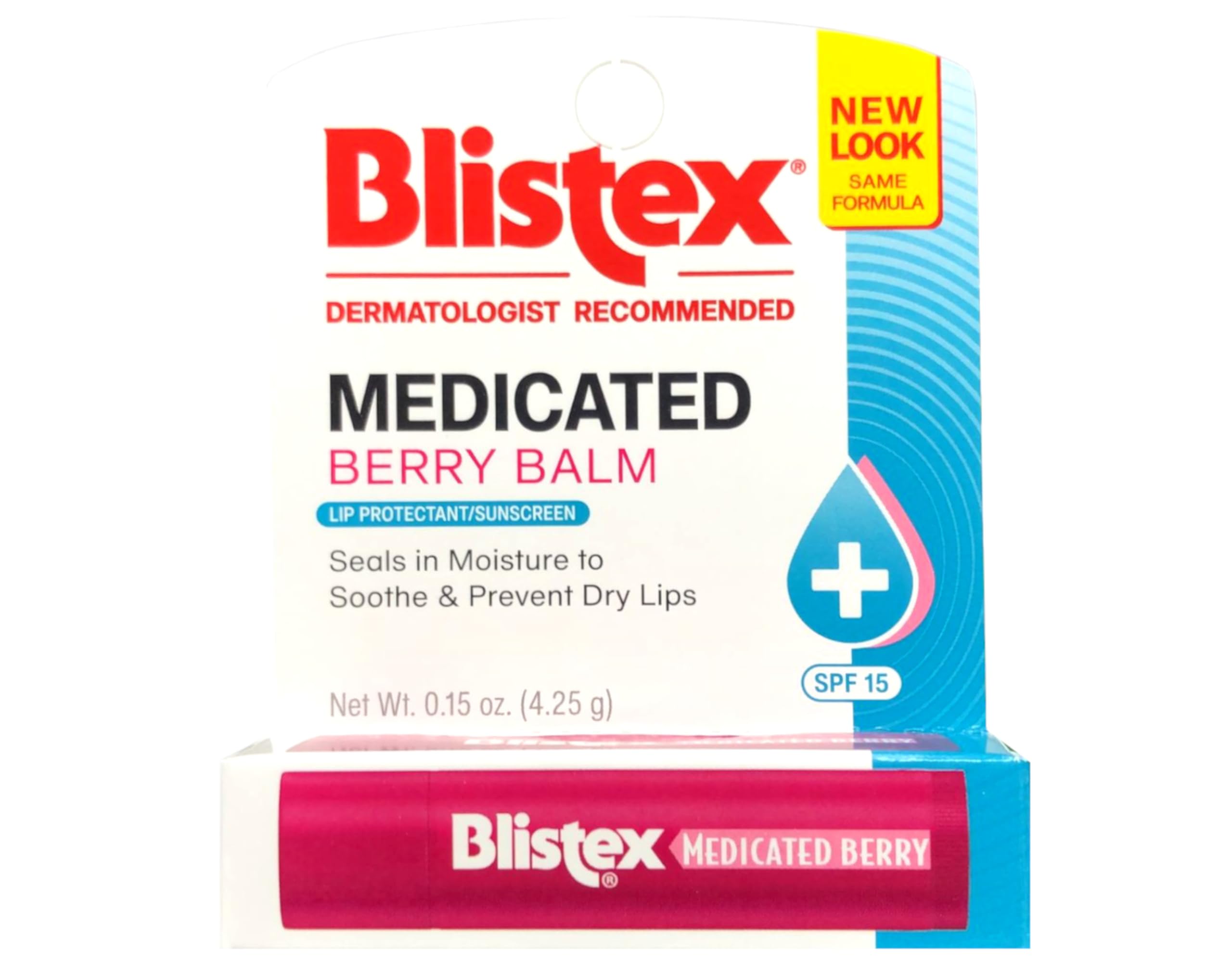 Blistex Medicated Berry Balm SPF 15 Lip Balm – Pack of 7