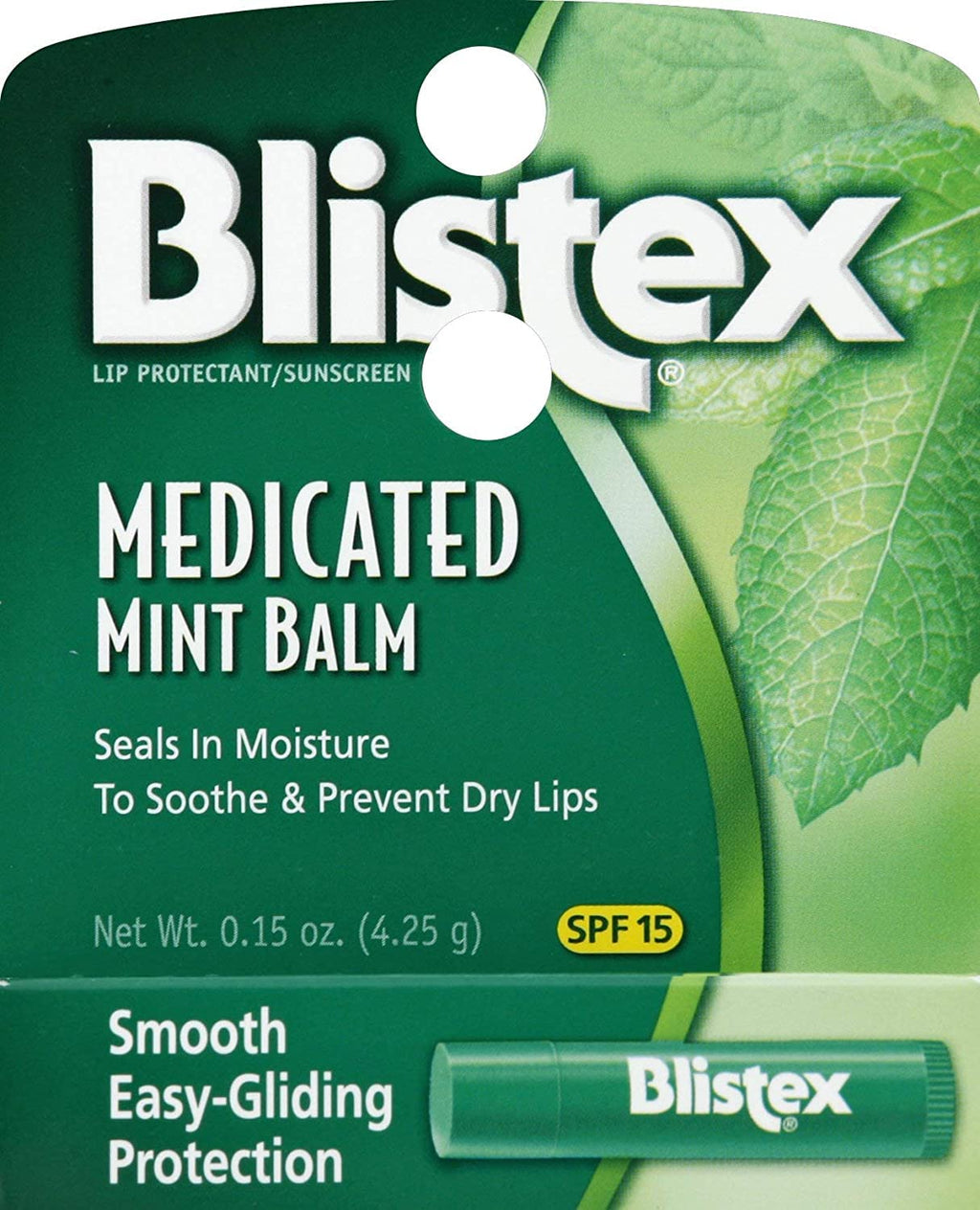 Blistex Medicated Mint Balm SPF 15 — Pack of 9