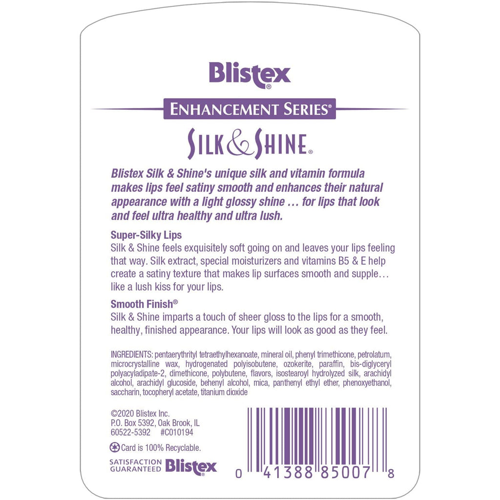 Blistex Silk & Shine Lip Moisturizer | 0.13 oz Pack of 2