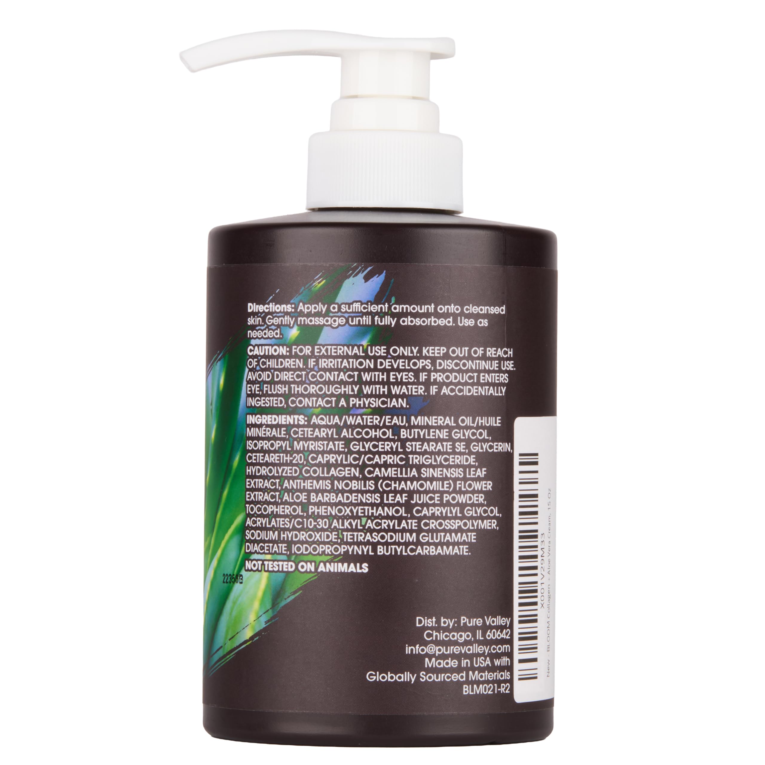 BLOOM IT'S A GREAT SKIN DAY! Collagen Lotion & Body Cream – Fragrance-Free Intensive Moisturizer (Pack of 2)