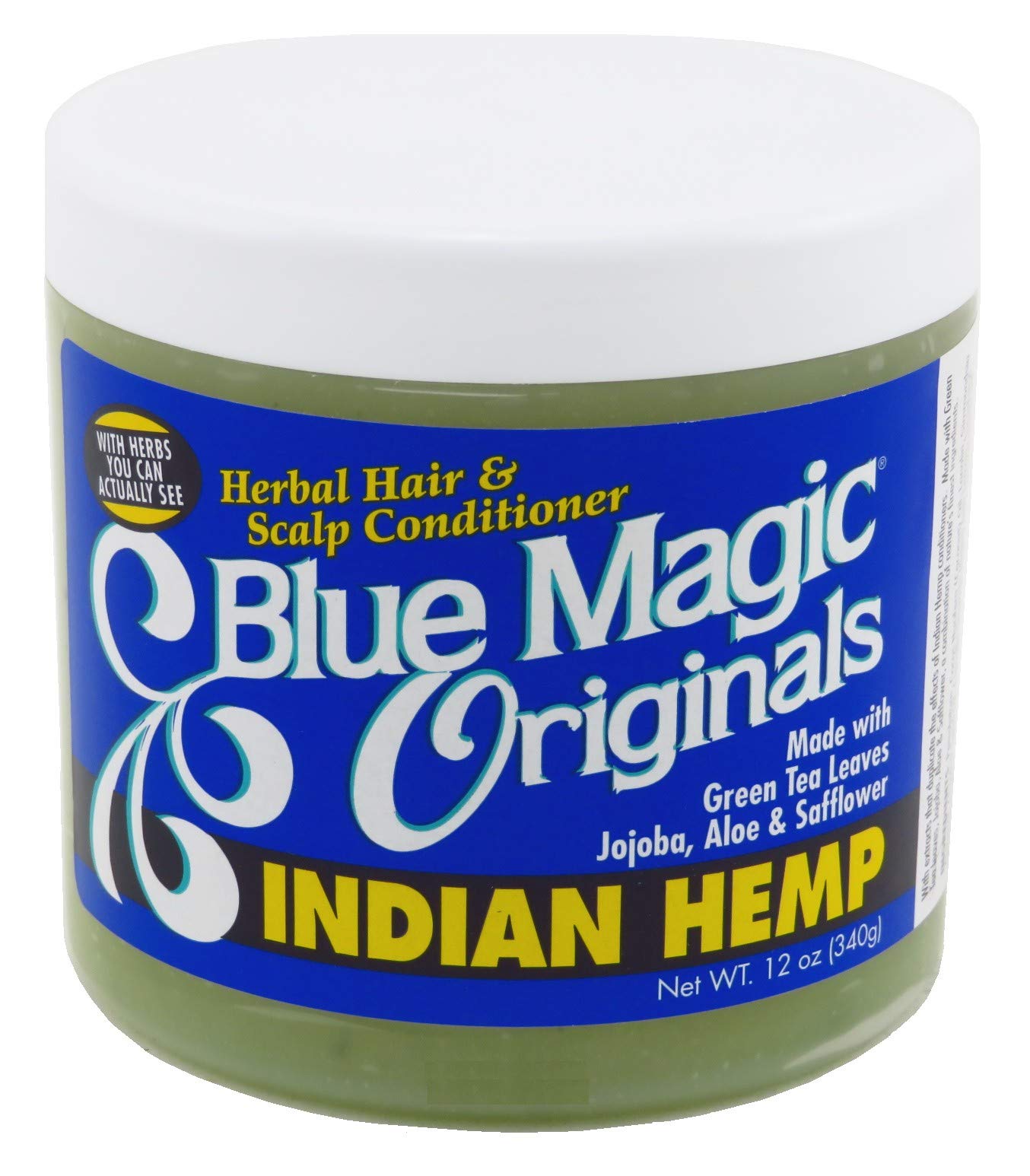 Blue Magic Organics Indian Hemp 12oz Jar (3 Pack) – Herbal Hair Conditioner