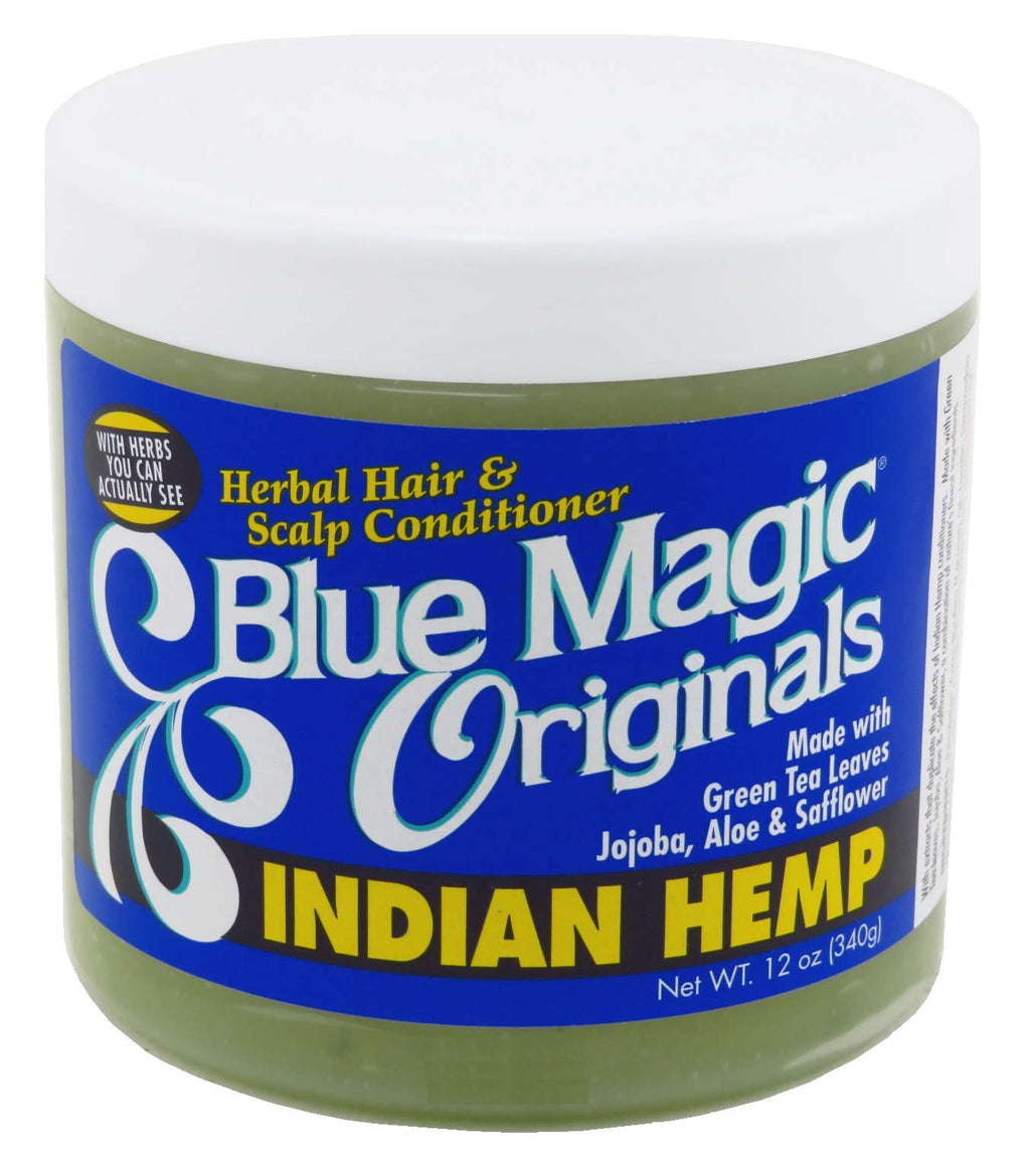 Blue Magic Organics Indian Hemp 12oz Jar (3 Pack) – Herbal Hair Conditioner