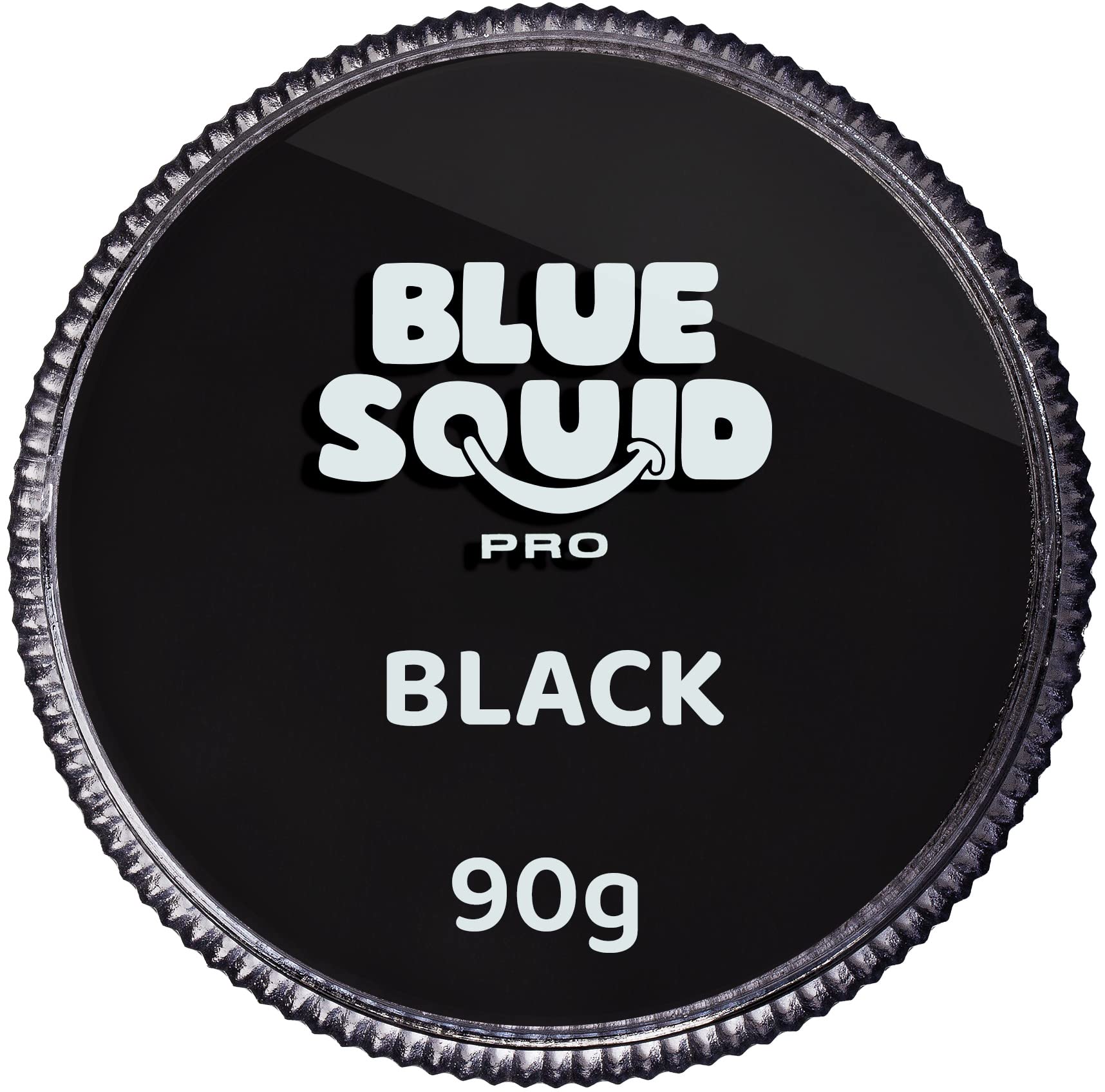 Blue Squid PRO Face Paint Black 90g – Professional Water Based Cake for SFX, Cosplay & Halloween