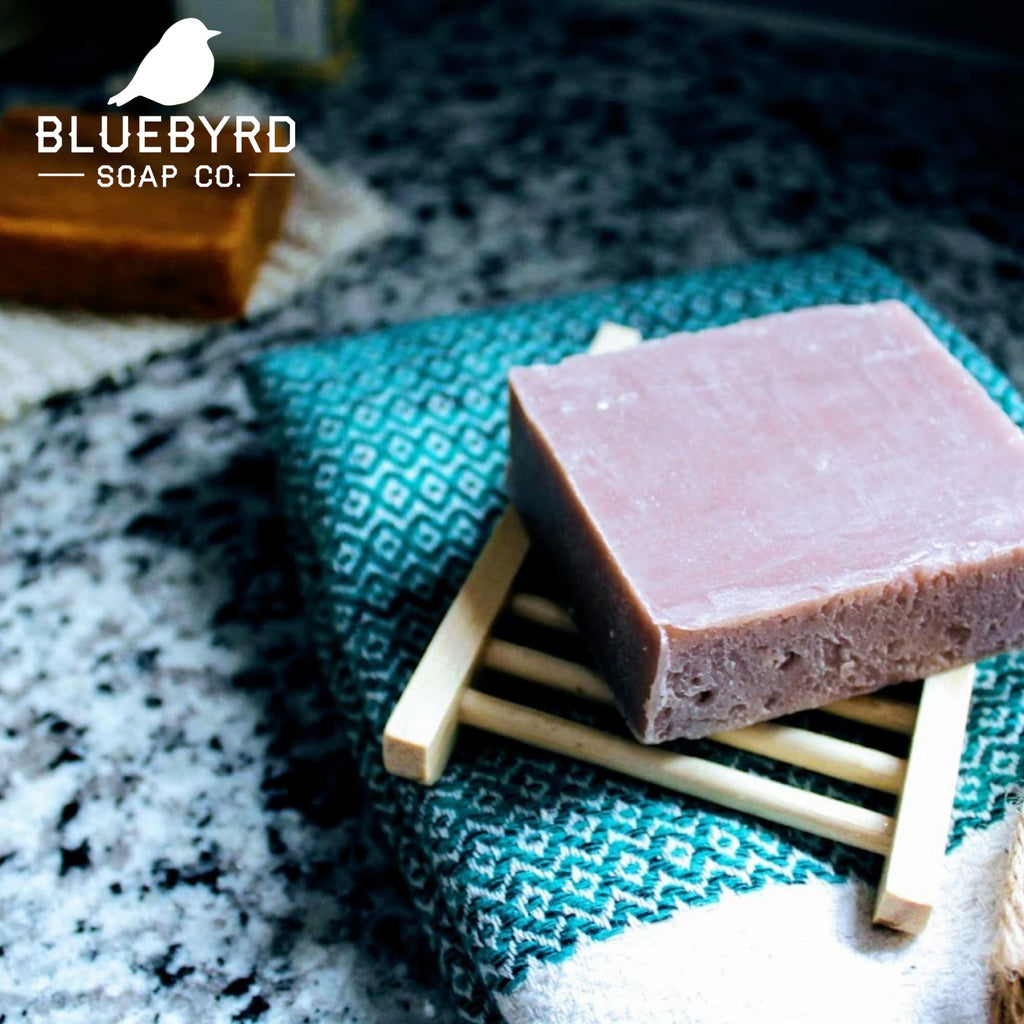Bluebyrd Soap Co. Lavender Bliss 5 Pack – Handmade Vegan Soap Bars | Cold-Process, Hydrating