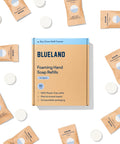 BLUELAND Foaming Hand Soap Refill Tablets – Iris Agave Scent, 10-Pack (9 oz per Tablet) | Eco-Friendly