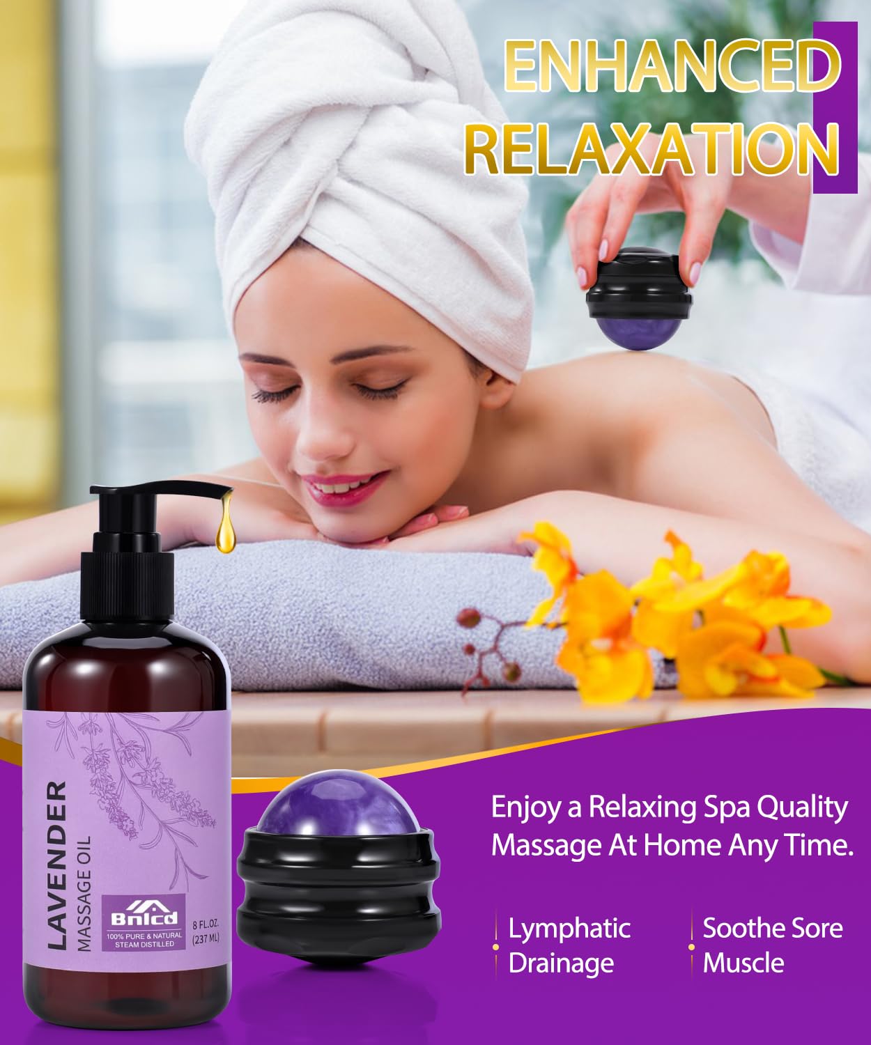 Bnlcd Luxury Lavender Bath Gift Set – 12-Piece Spa Gifts for Women | Self-Care Gifts for Mom, Wife, Girlfriend, Sister