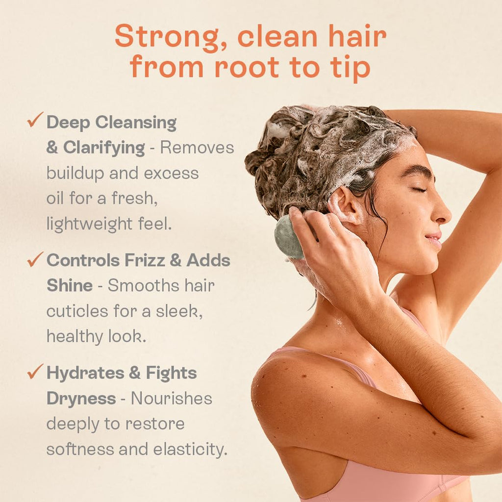 Rosemary Solid Shampoo & Conditioner Set for Thinning Hair | Vegan, Plastic-Free | B.O.B BARS OVER BOTTLES