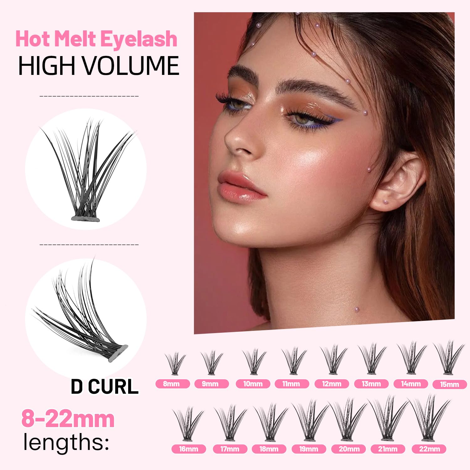 Bodermincer Bodemrincer 20 Root Thickness 0.07mm C Curl Lashes – 8-16mm Mix, 120pcs, 6 Rows