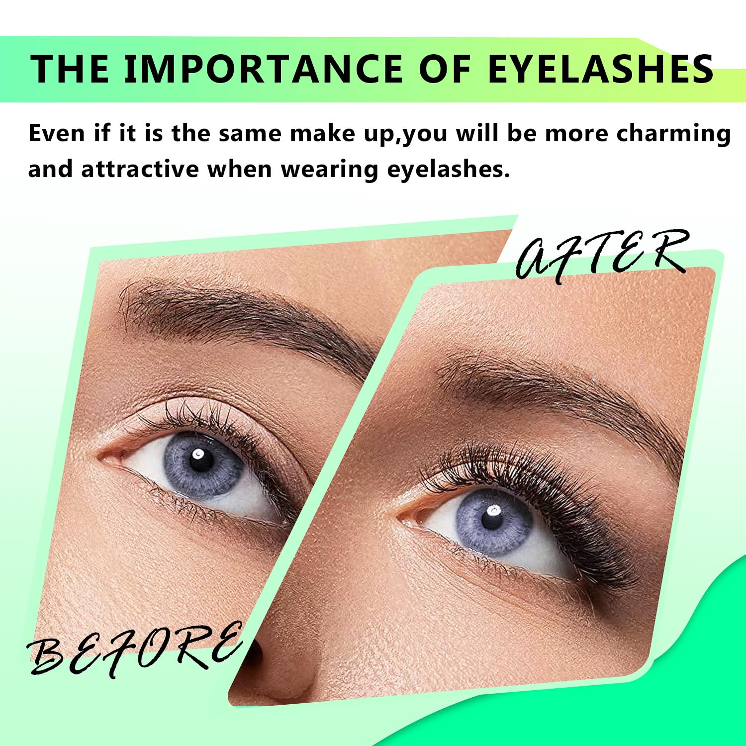 Bodermincer 120-Cluster Mixed Wide Lash Extensions (10-12mm) – D Curl, 0.07mm Thick