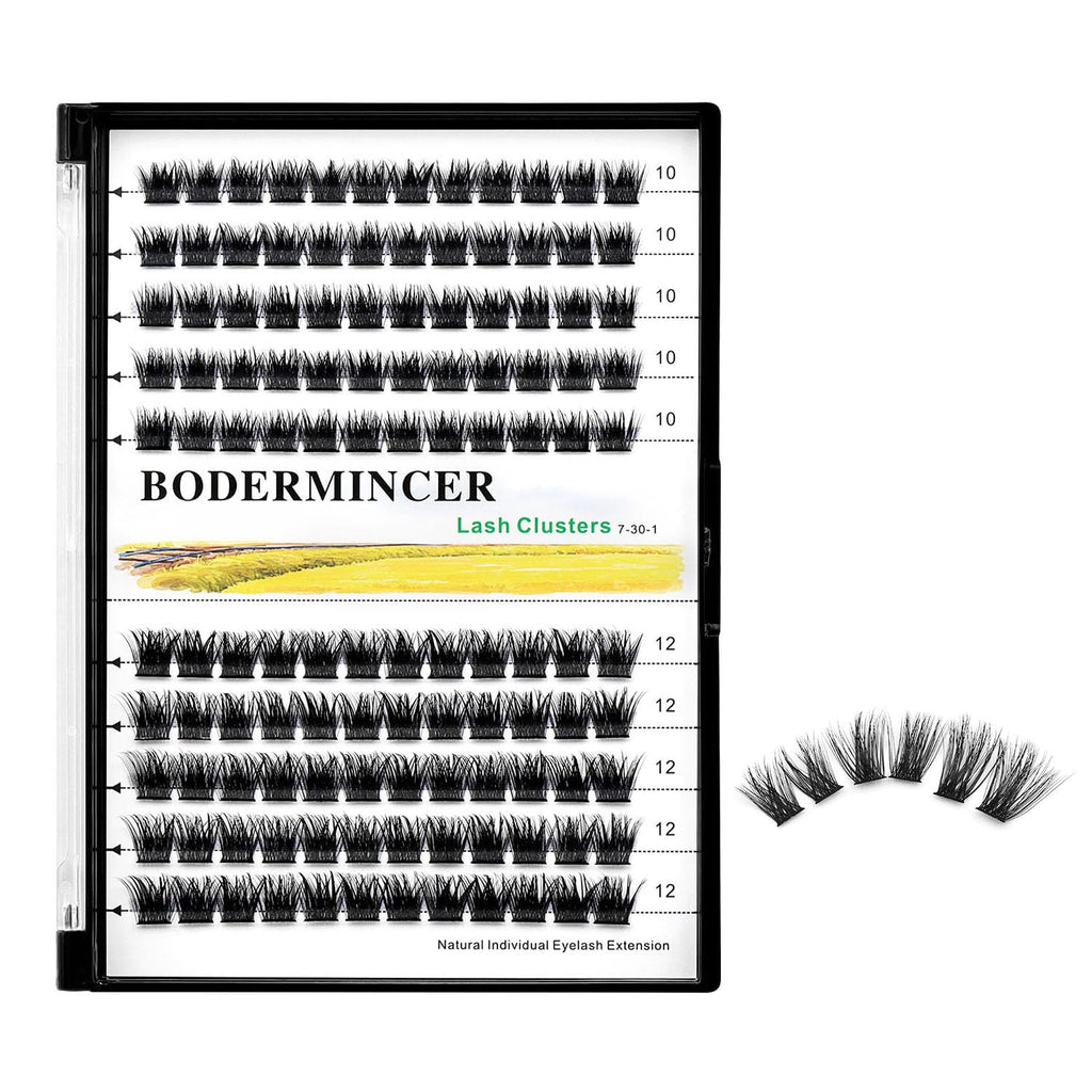 Bodermincer 120 Clusters Mixed Wide Lash Extensions – 10-16mm (D Curl)