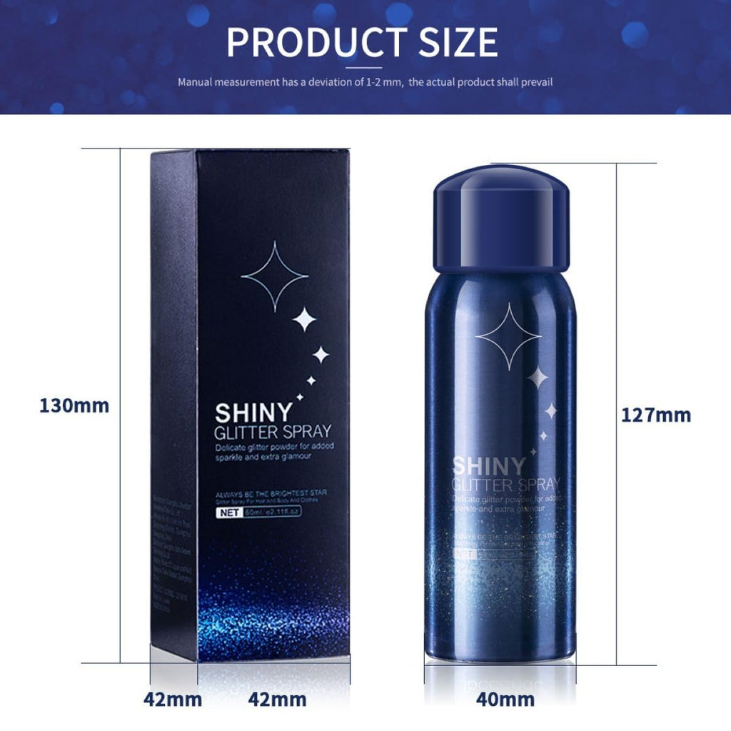 Body Glitter Spray – Long-Lasting Hair, Body & Clothes Shine for Festivals