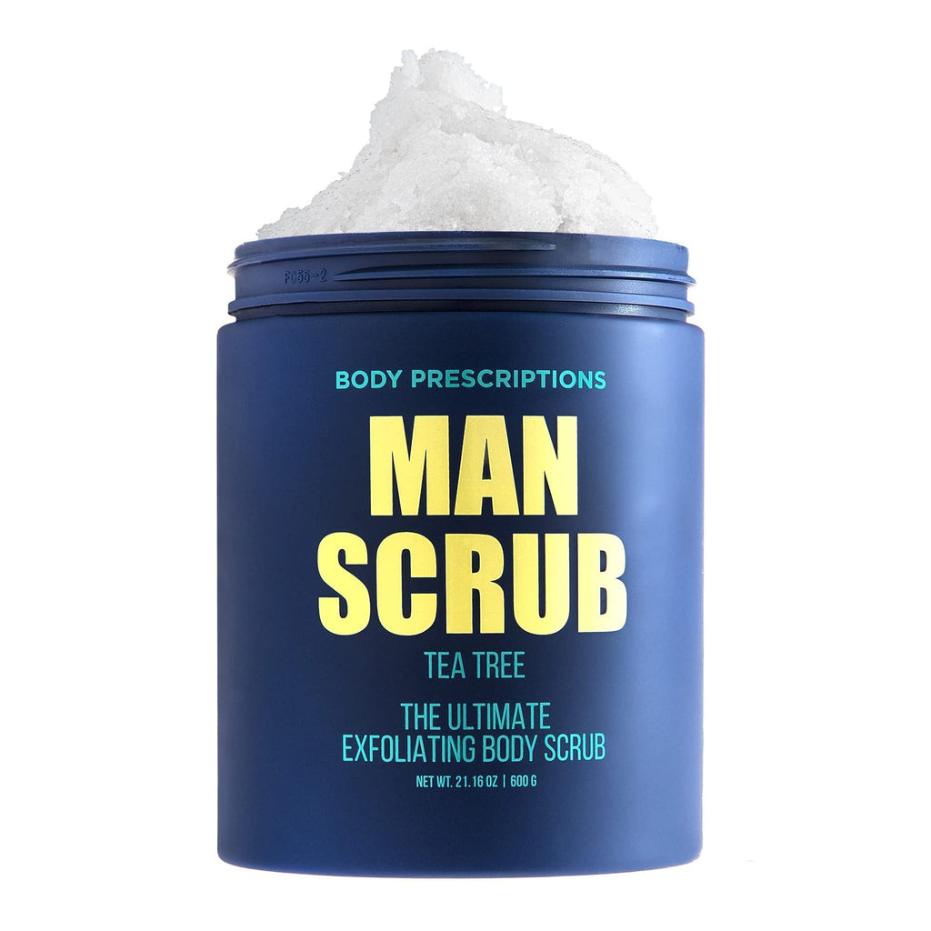 Body Prescriptions Men’s Exfoliating Scrub – Tea Tree, 21 oz Jar