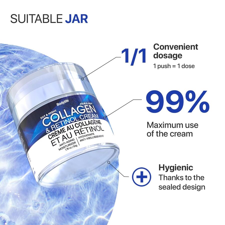 Bodylife Face Moisturizer Cream – Anti-Aging, Neck Firming & Collagen Day & Night Cream 1.76oz