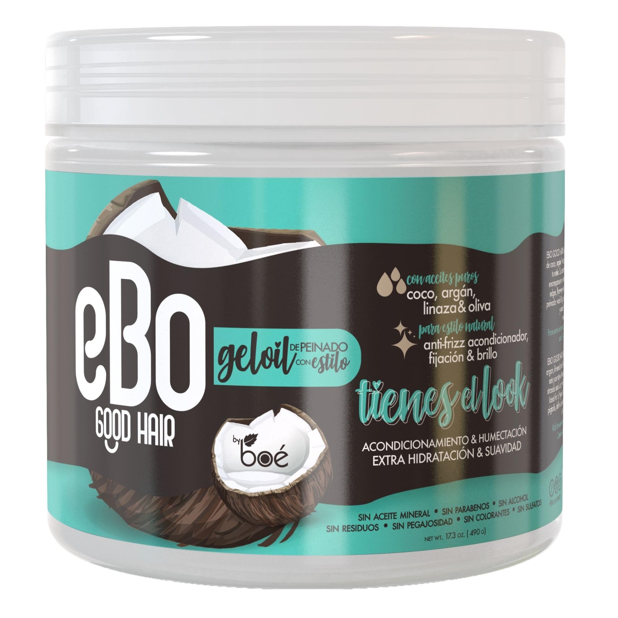 Boe Cosmetics Ebo GelOil Styling Gel – Defines, Holds & Nourishes Hair