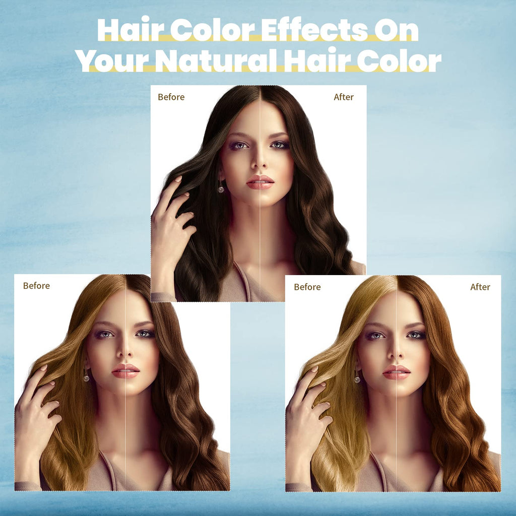 BOJICA Hair Dye Shampoo for Gray Hair Coverage – 3-in-1 Semi-Permanent Color Shampoo, Dark Brown