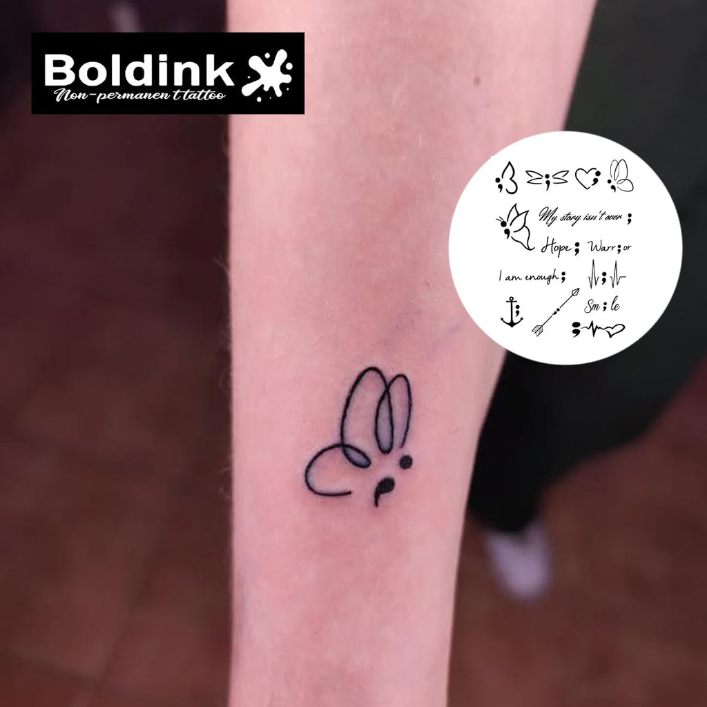 Boldink Butterfly 7 Semi-Permanent Tattoos — Realistic, Waterproof, 7–14 Day Wear