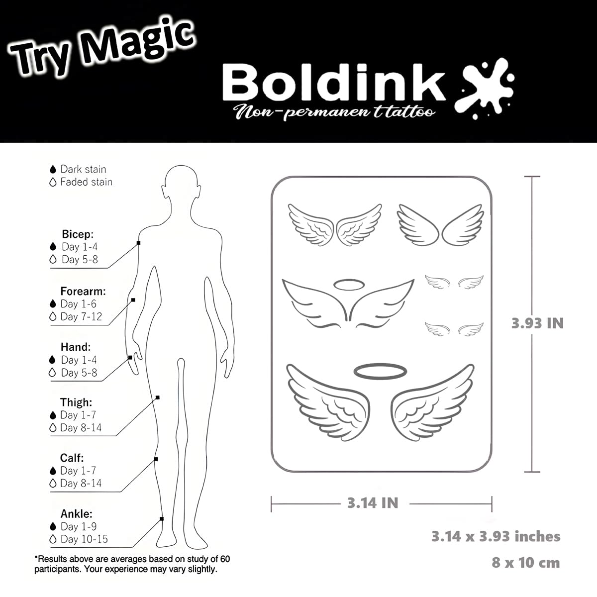 Boldink Semi-permanent Tattoos – Realistic, Waterproof & Non-Reflective Stickers (7–14 Days)