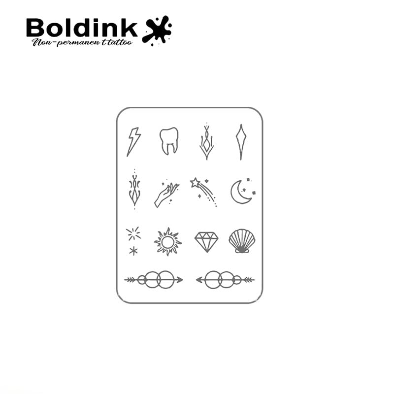 Boldink Temporary Tattoos – Waterproof, Non-Reflective Finger Tattoo Stickers (7–14 Days)