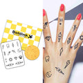 Boldink Temporary Tattoos – Waterproof, Non-Reflective Finger Tattoo Stickers (7–14 Days)