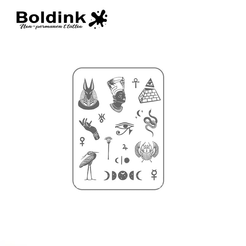 Boldink Temporary Tattoos – Finger Tattoo 24 | 15 Days Long-Lasting, Waterproof & Non-Reflective
