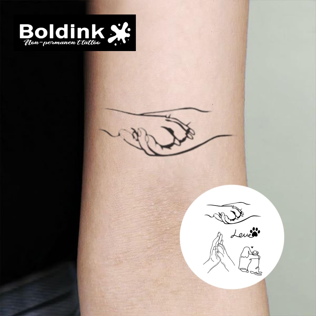 Boldink Semi-Permanent Tattoos – Waterproof Realistic Fake Tattoos (7–14 days) | Gift Box Packaging