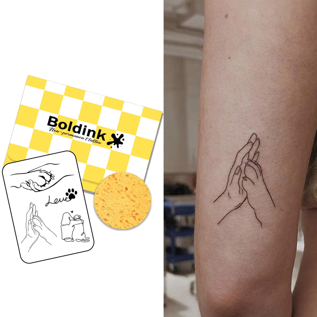 Boldink Semi-Permanent Tattoos – Waterproof Realistic Fake Tattoos (7–14 days) | Gift Box Packaging