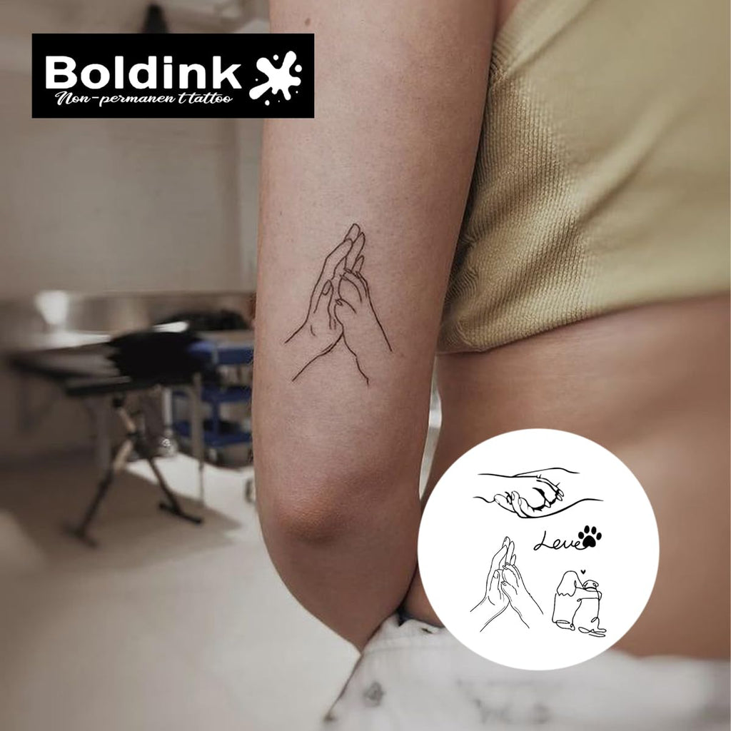 Boldink Semi-Permanent Tattoos – Waterproof Realistic Fake Tattoos (7–14 days) | Gift Box Packaging