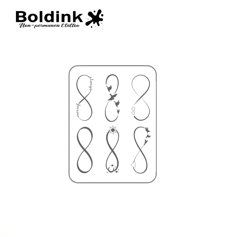 Boldink Semi-Permanent Tattoos - Realistic, Waterproof, 7-15 Days Wear