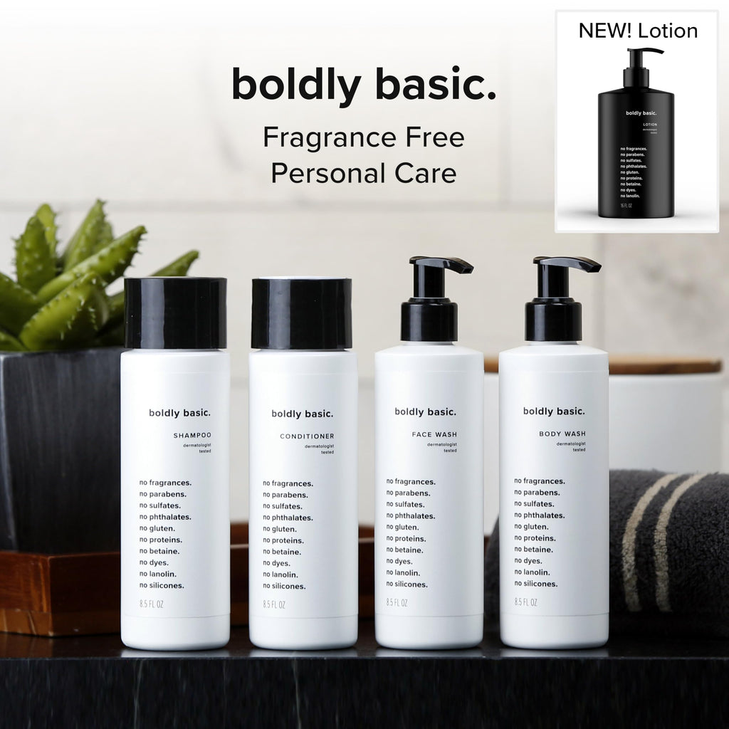Boldly Basic Fragrance Free Body Wash – Gentle Unscented Shower Gel for Sensitive Skin | Dermatologist Tested