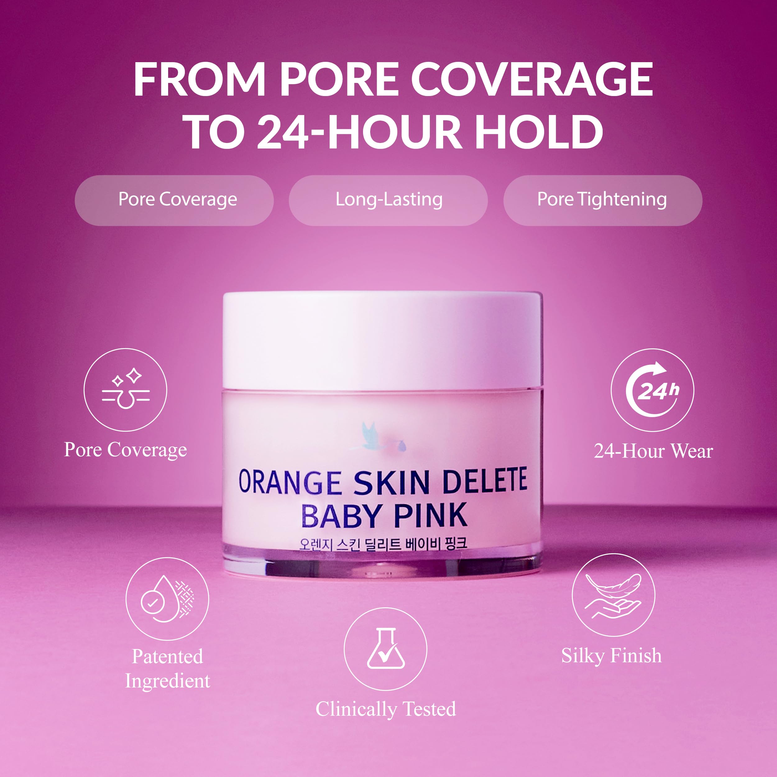 bonamedusa Orange Skin Delete Pore Primer – Baby Pink 30g