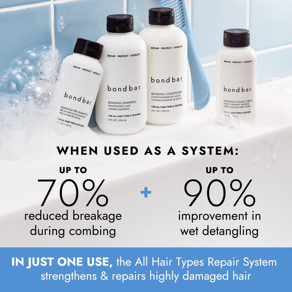 Bondbar PreShampoo Repair Treatment for Damaged Hair | Reduces Breakage & Frizz | Vegan & Cruelty-Free | 4 Fl Oz