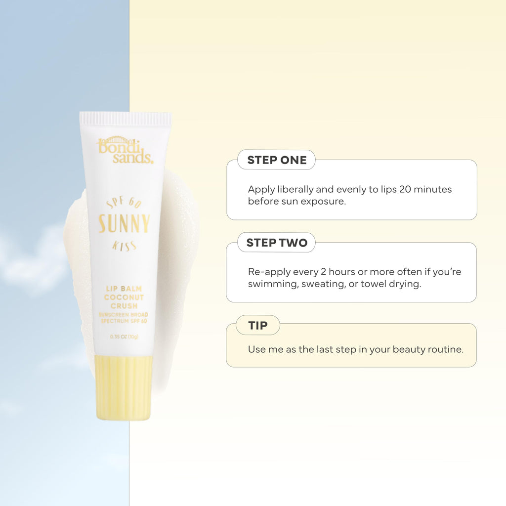 Bondi Sands Sunny Kiss SPF 60 Coconut Crush Lip Balm | Nourishing Lip Sunscreen