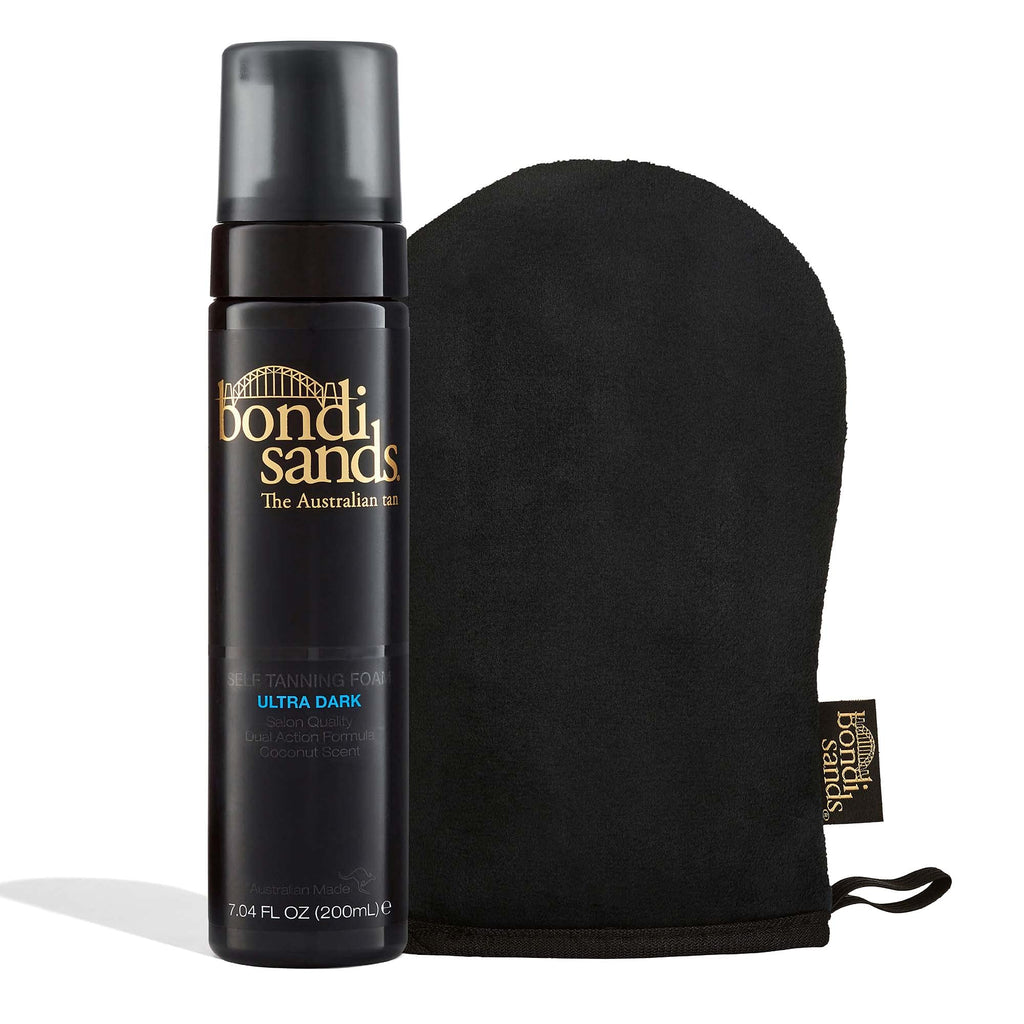 Bondi Sands Ultra Dark Self Tanning Foam + Application Mitt – Flawless Bronze Finish ($32 Value)