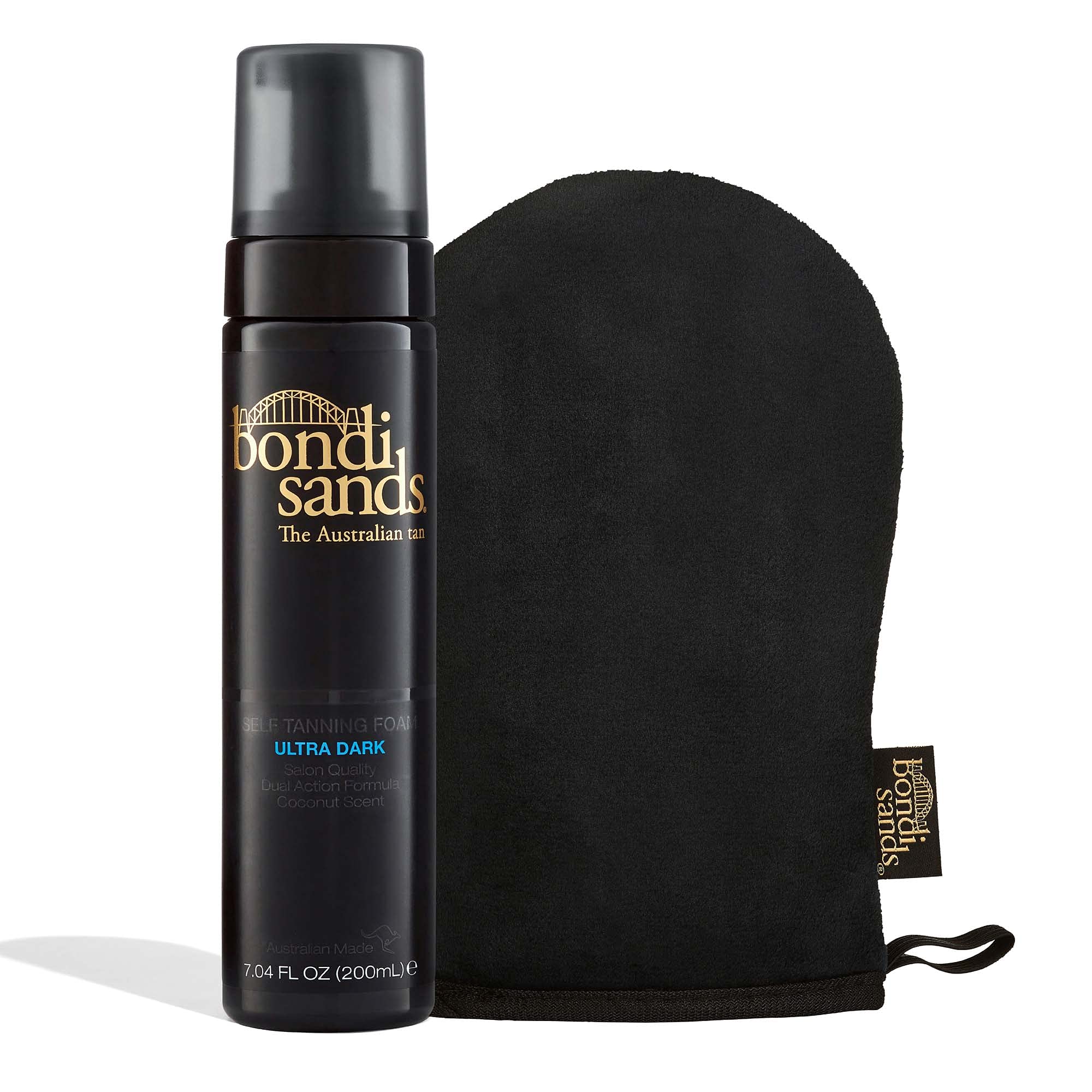 Bondi Sands Ultra Dark Self Tanning Foam + Application Mitt – Flawless Bronze Finish ($32 Value)
