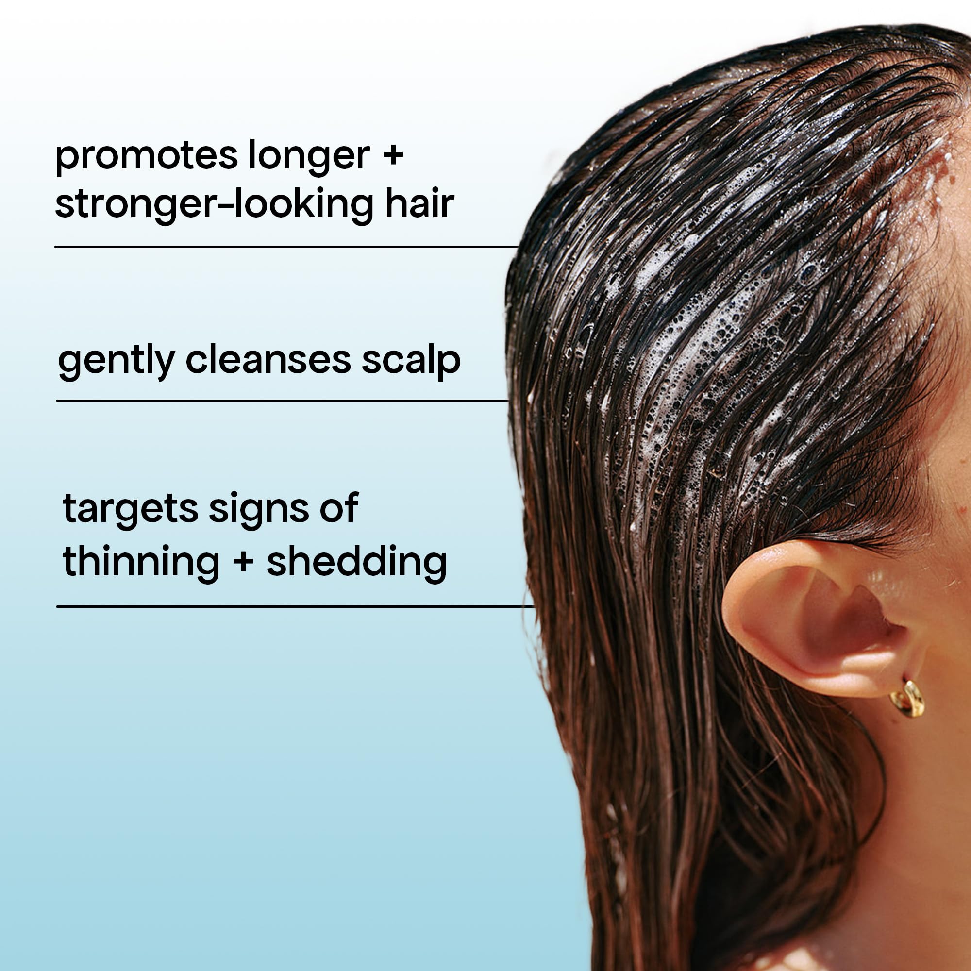 BONDIBOOST HG Anti-Thinning Shampoo – Fuller-Looking Hair, Mint Scent