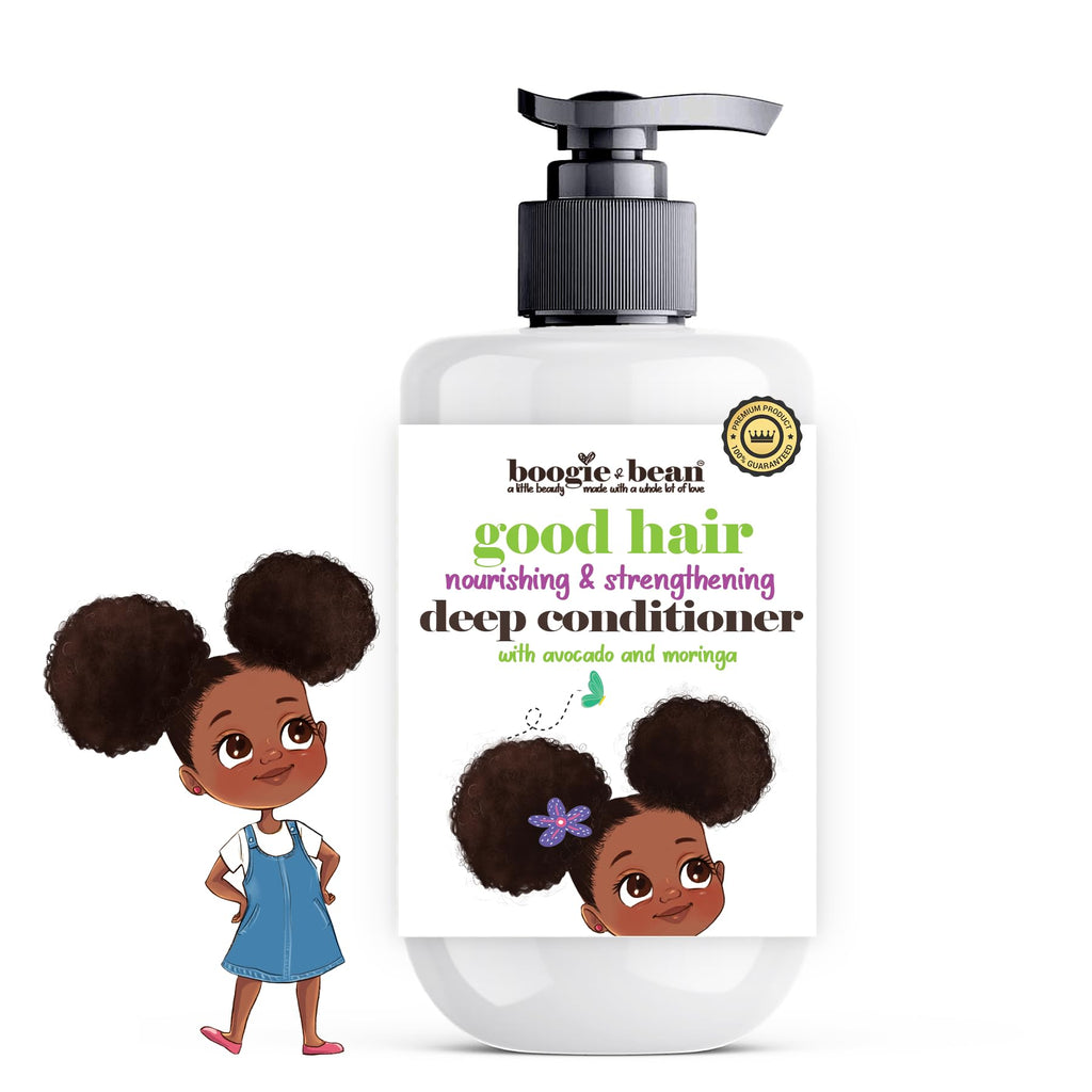 Boogie and Bean Coco Curls Kids Conditioner – Deep Moisturizing Detangler for Curly Hair