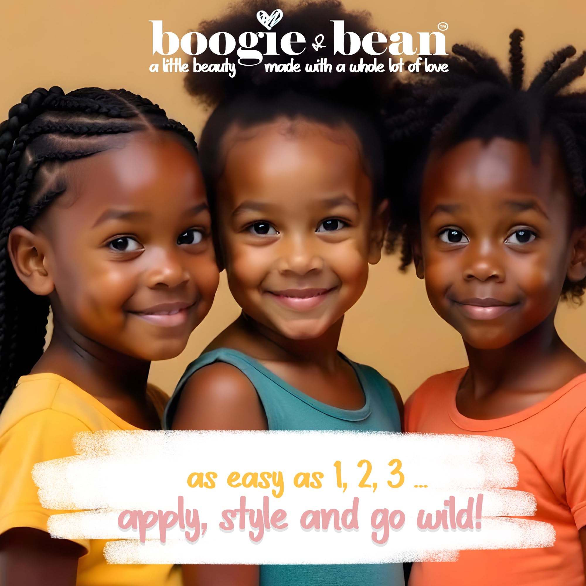 Boogie and Bean Coco Curls Kids Conditioner – Deep Moisturizing Detangler for Curly Hair