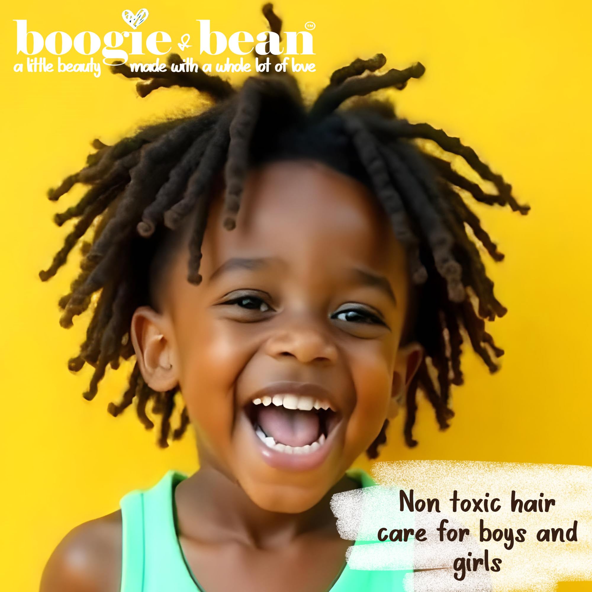 Boogie and Bean Coco Curls Kids Conditioner – Deep Moisturizing Detangler for Curly Hair