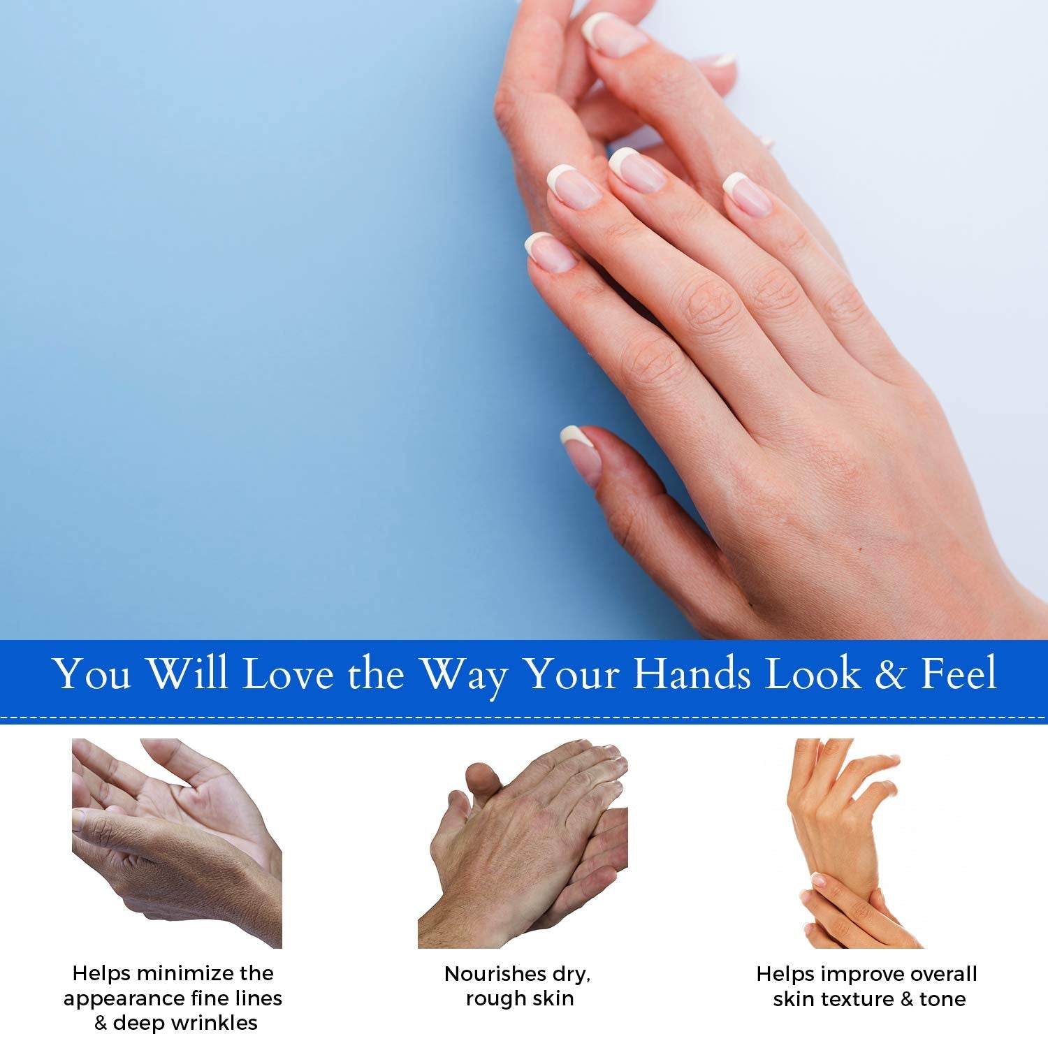 Borghese Deep Hydration Hand Sheet Masks (3 Pairs) – Hydration for Dry Hands