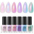 Born Pretty Pearl Nail Polish Set – 6 Shimmer Colors (Ombre) | Quick Dry