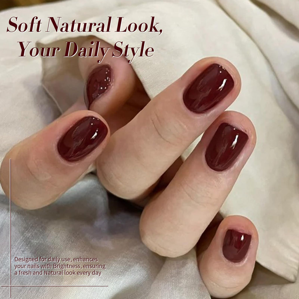 Born Pretty Fall Winter Gel Nail Polish Set – 6x 7ml Burgundy, Brown & Caramel Autumn Gel Kit